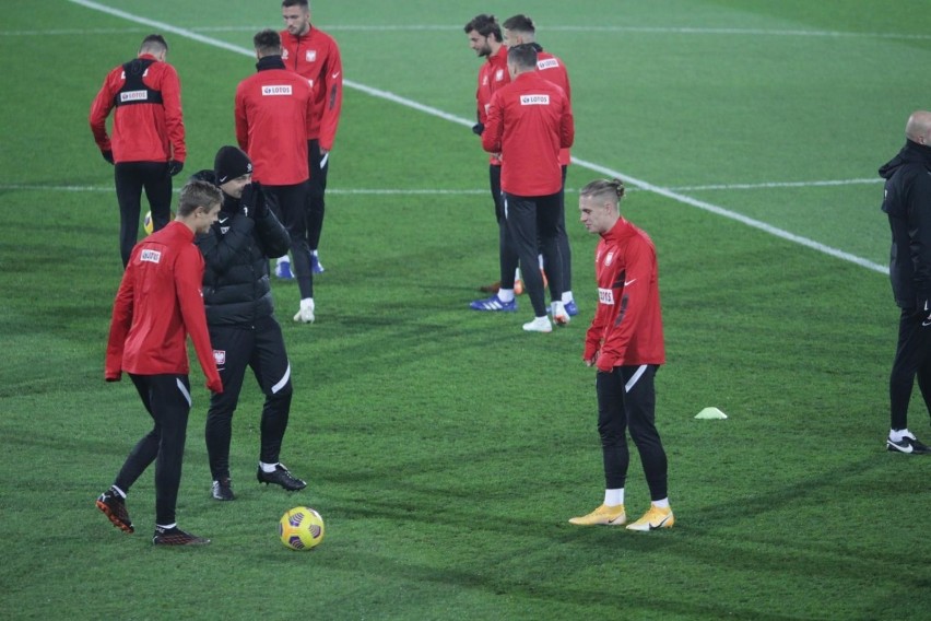 Trening reprezentacji Polski na stadionie Ruchu Chorzów...