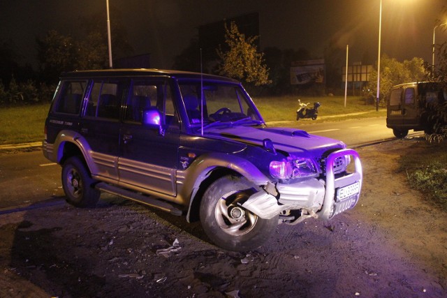 Wypadek na Brzezińskiej. Ranne 3 osoby. Sprawca był pijany