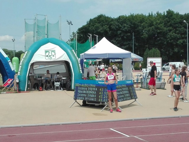 Finał Czwartków Lekkoatletycznych w Łodzi - Zuzanna Doroba z Międzychodu mistrzynią i rekordzistką Polski w biegu na 300m rocznika 2006.