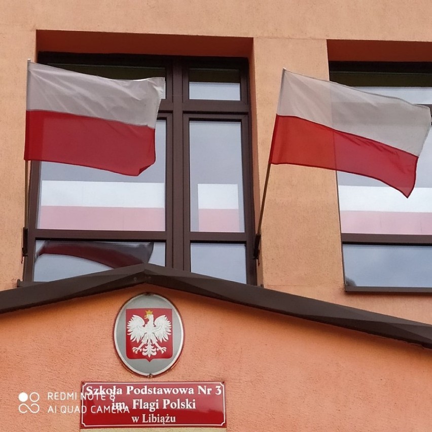 Pierwsze obchody Święta Flagi Rzeczypospolitej w Szkole Podstawowej Nr 3 im. Flagi Polski w Libiążu
