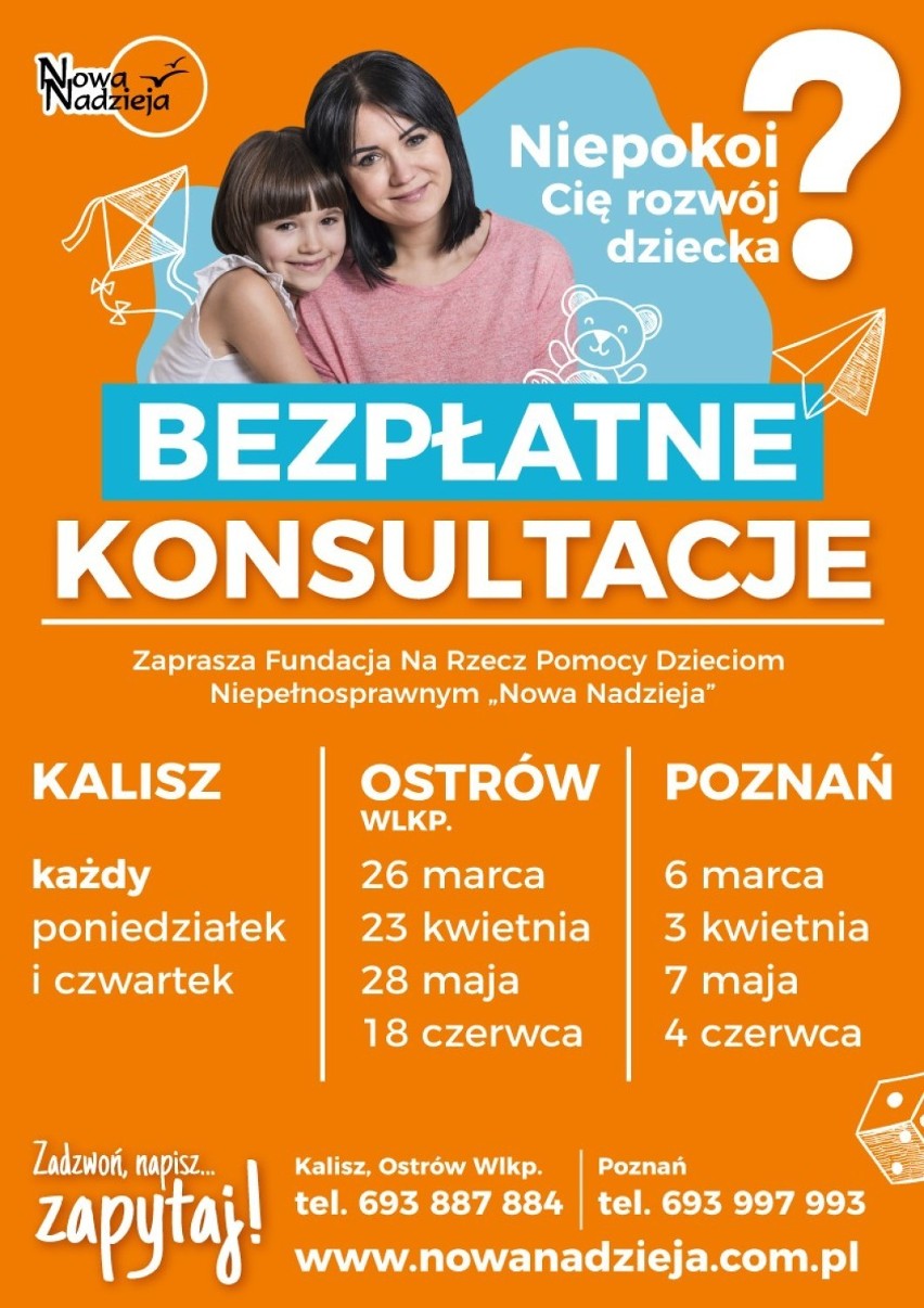 Bezpłatne konsultacje dotyczące rozwoju dziecka już wkrótce w Ostrowie Wielkopolskim