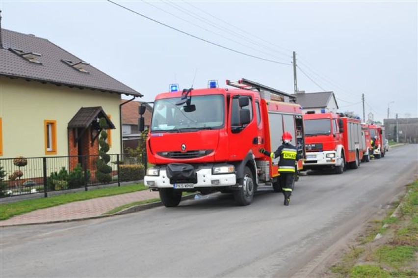 GMINA KOŚCIAN. Pożar w kotłowni w domu w Bonikowie