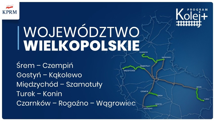Kolej Plus w Wielkopolsce! Na liście zakwalifikowanych projektów linia Czarnków - Rogoźno - Wągrowiec