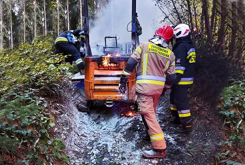 Gdyby nie ugasili pożaru maszyny, mógł zapalić się górski las koło Mszany Dolnej