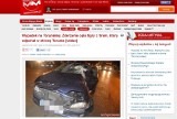 Wypadek we Włocławku na Toruńskiej. Opel wjechał w TIR-a