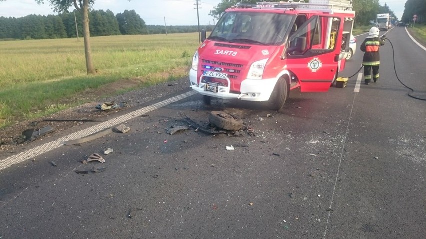 Wypadek na trasie Jastrowie - Podgaje