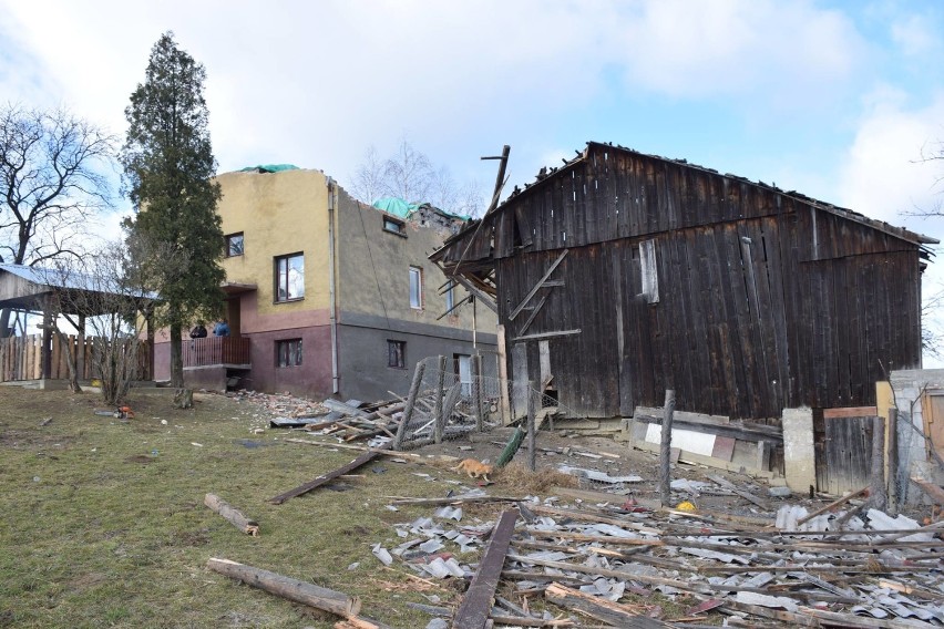 Ponad 130 interwencji strażaków po nocnej wichurze w powiecie bocheńskim - zobacz zdjęcia