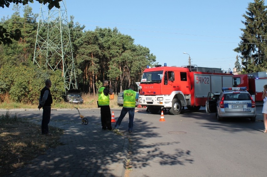 Wypadek na ul. Fabrycznej w Tomaszowie