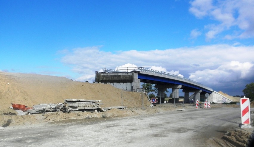 Zdjęcia z budowy autostrady A1 koło Torunia