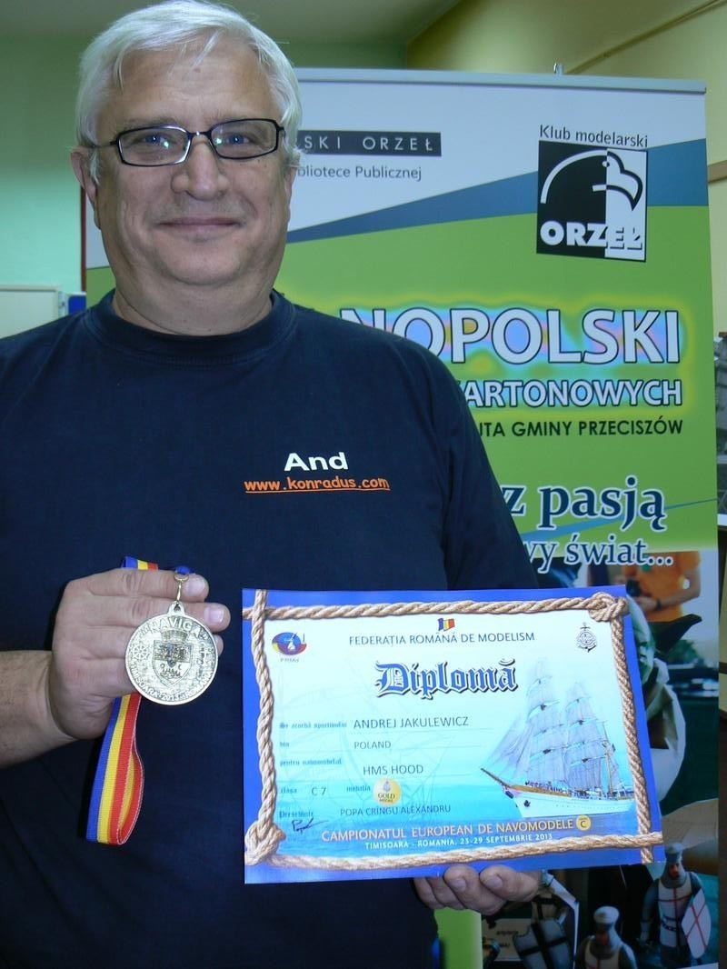 Mistrz Europy Andrzej Zemła, modelarz Orła Przeciszów
