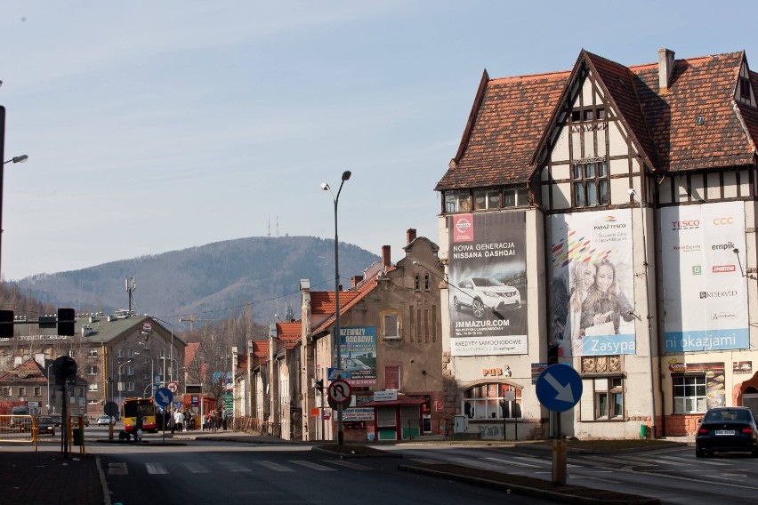 Plac Grunwaldzki w Wałbrzychu oraz przyległe do niego ulice