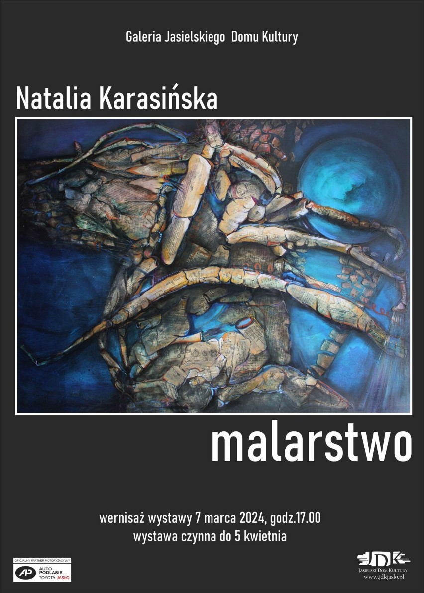 Malarstwo Natalii Karasińskiej w Galerii Jasielskiego Domu Kultury. Wernisaż artystki z Gorlic 7 marca