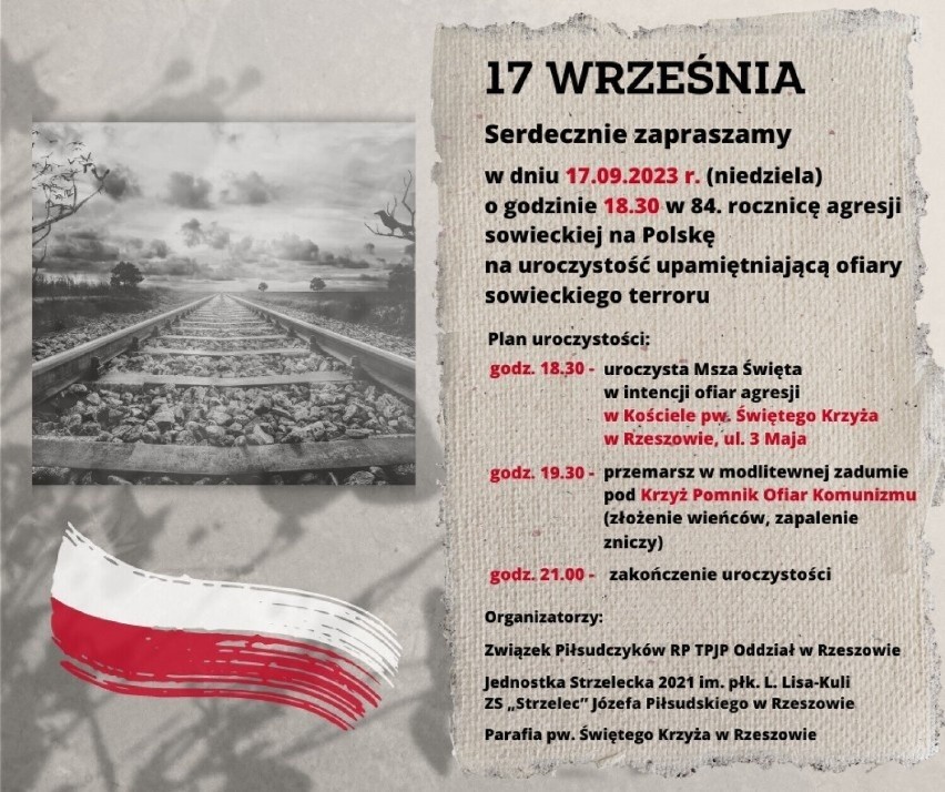 17 września w Rzeszowie: pamięć i protest. 84. rocznica...