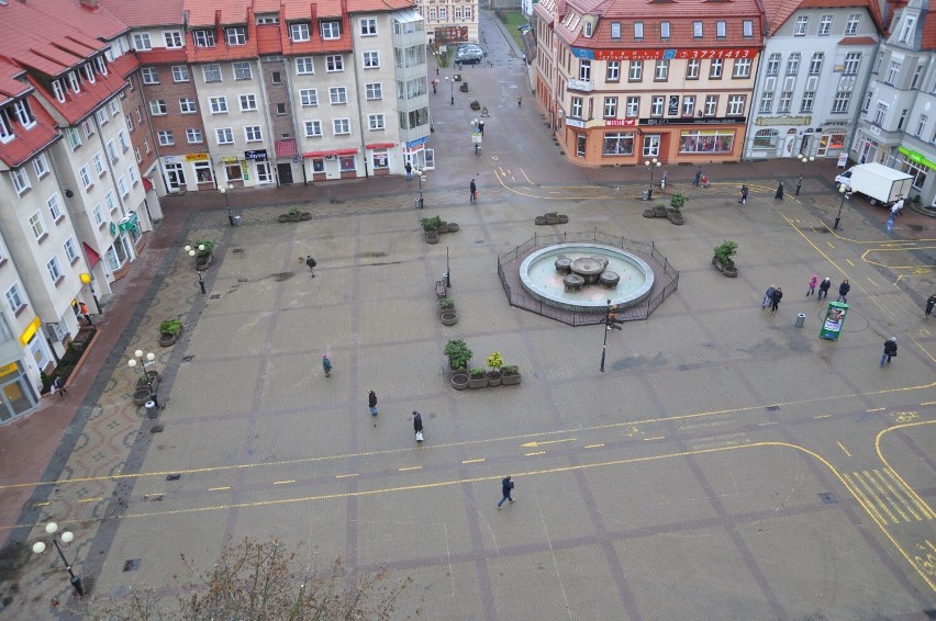 Plac Wolności w Szczecinku jeszcze przed przebudową