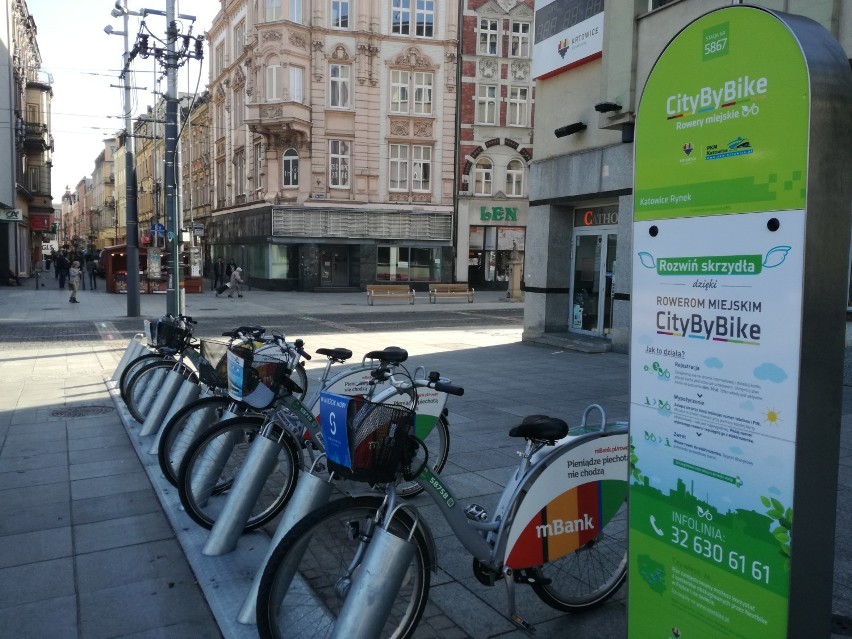 Miejskie rowery w Katowicach