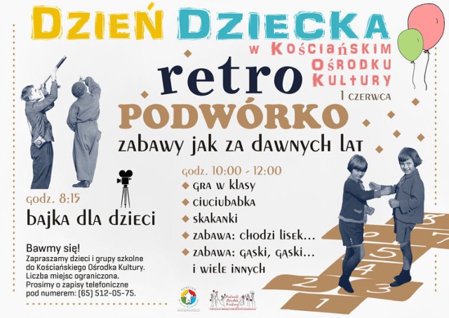 Kościan. RETRO PODWÓRKO, czyli Dzień Dziecka w KOK