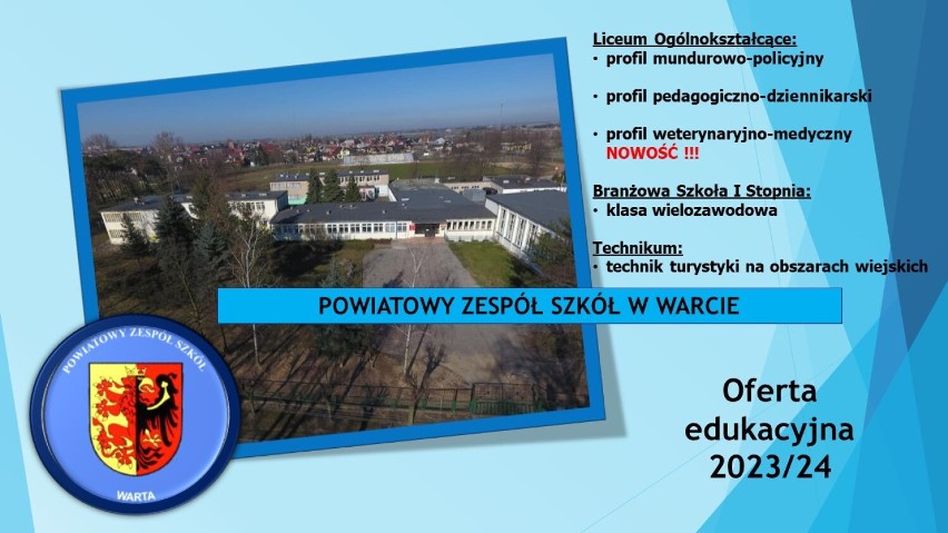 Nowy profil weterynaryjno-medyczny otworzy Powiatowy Zespół Szkół w Warcie. Placówka podjęła współpracę z Zoo Borysew FOT