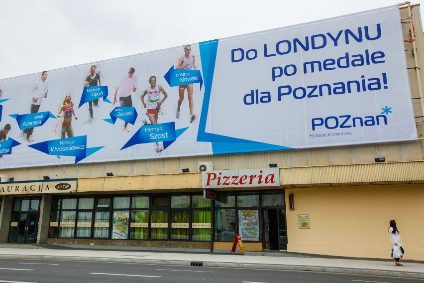 Poznań: Baner na MTP dla naszych olimpijczyków [ZDJĘCIA]