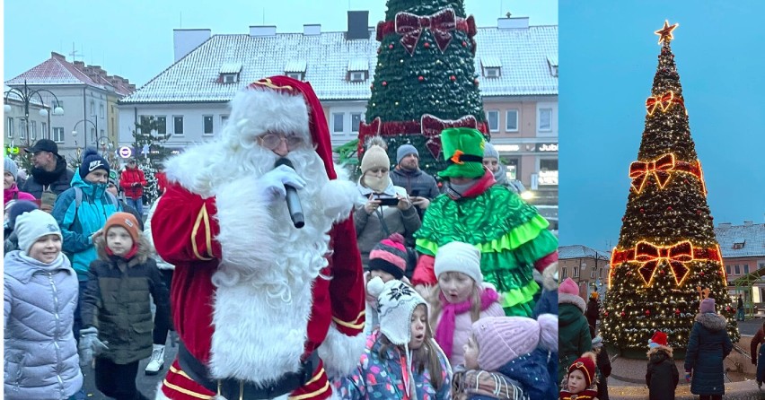 Spotkanie z Mikołajem i odpalenie choinki na placu Legionów w Wieluniu ZDJĘCIA