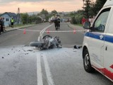 Wypadek Stróże: zginął motocyklista [ZDJĘCIA]