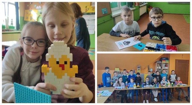 Zajęcia z programowania - "Wielkanocne Inspiracje z Lego" w klasie II i III SP Nowa Wieś Zbąska