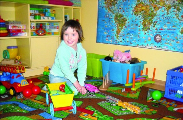 3-letnia Kamilka, córka Lucyny Gierlickiej jest częstym gościem „Zakątka”.