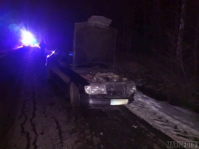 Zderzenie mercedesa z volkswagenem trasie Krasiejów-Kadłub