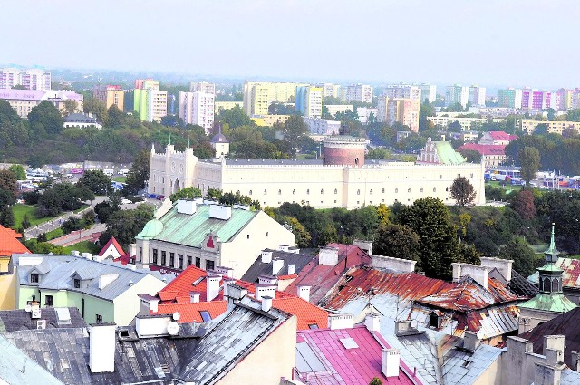 Widok współczesny na Zamek Lubelski.