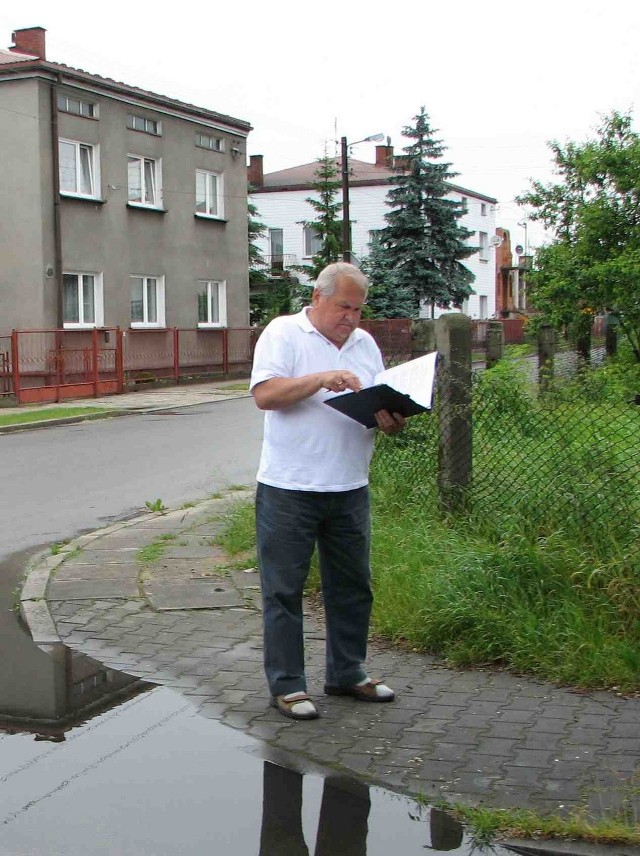 Jerzy Tomczak zebrał 170 podpisów mieszkańców niezadowolonych z planowanych zmian