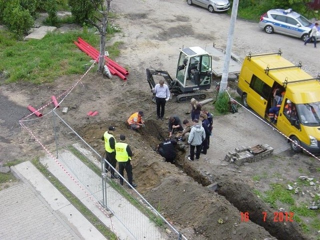 Na ludzkie kości natknęli się rano robotnicy budowlani