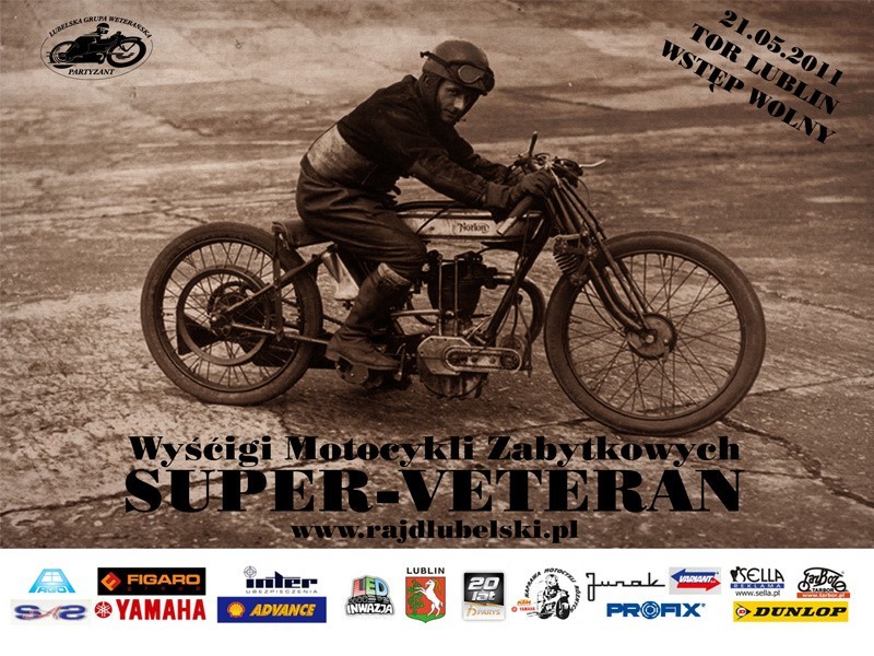 Super-Veteran 2011: Zaproszenie na pokaz starych motocykli