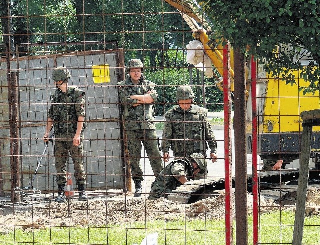 Niewybuchy zostały zabezpieczone przez saperów z jednostki w Inowrocławiu