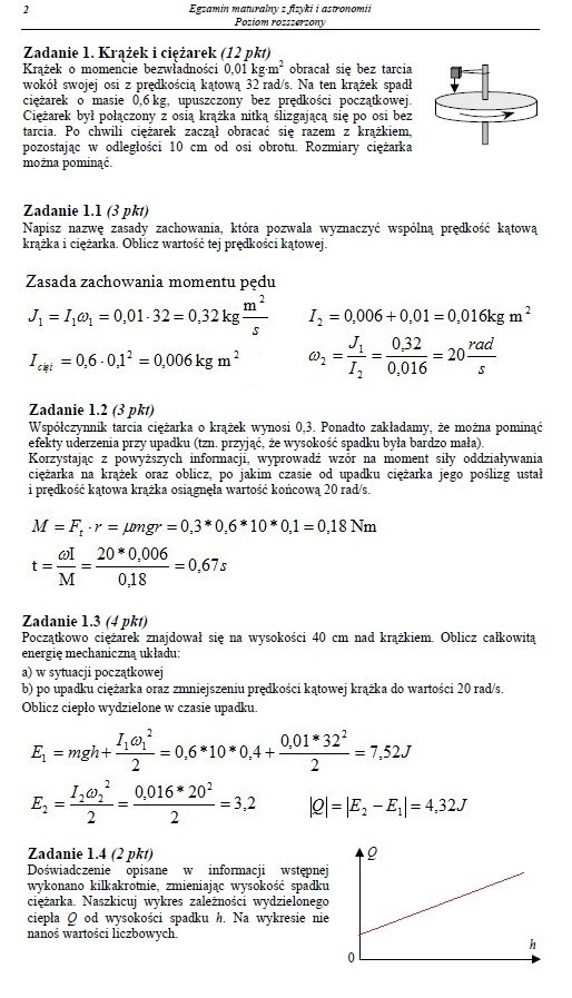 Matura 2012: Fizyka, poziom rozszerzony [ODPOWIEDZI, ARKUSZE]