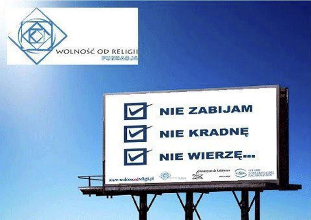 Ateistyczne billboardy jednak pojawią się w Lublinie