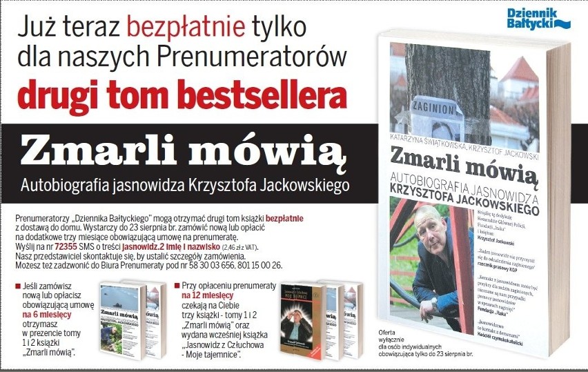 Drugi tom autobiografii jasnowidza z Człuchowa, Krzysztofa Jackowskiego już u nas!