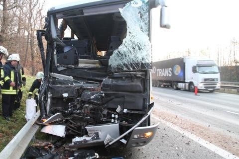 Wypadek polskiego autobusu Eurotrans na A2 w Niemczech [ZDJĘCIA]