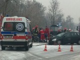 Wypadek w Katowicach. Trzy osoby ranne [ZDJĘCIA]