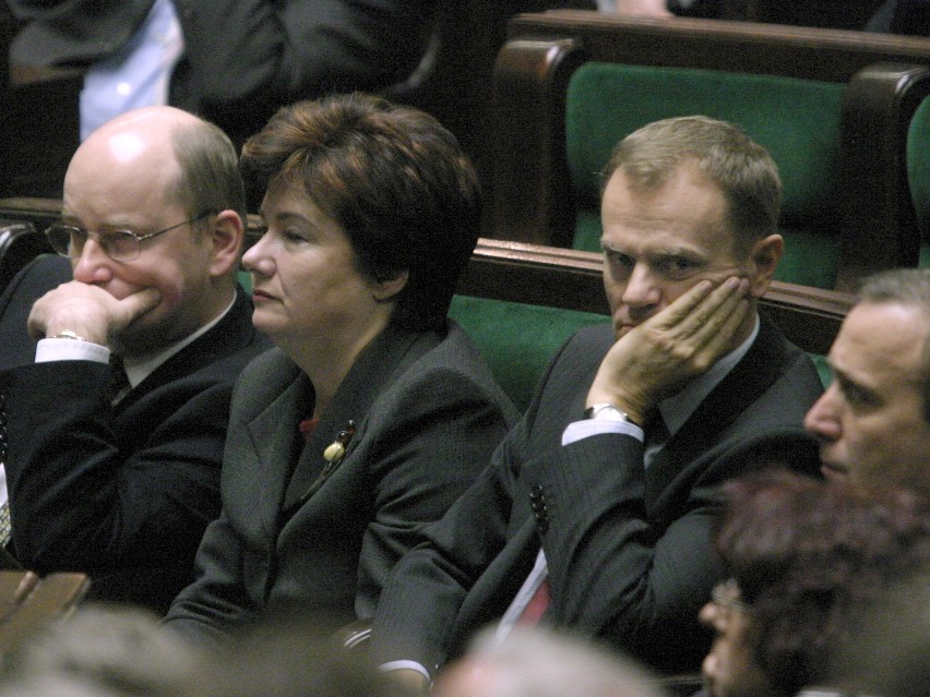 Jan Rokita i Donald Tusk w 2005 roku