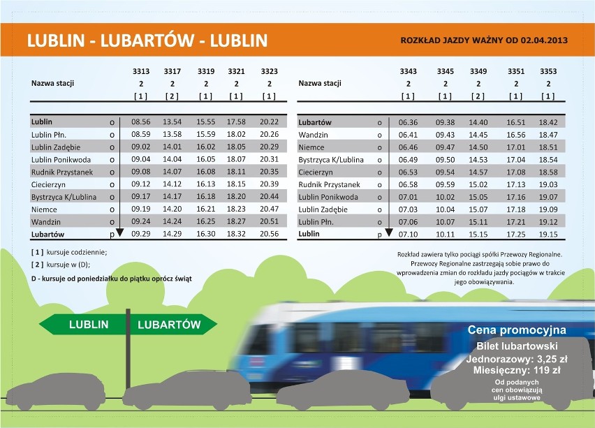 Wracają pociągi z Lublina do Lubartowa