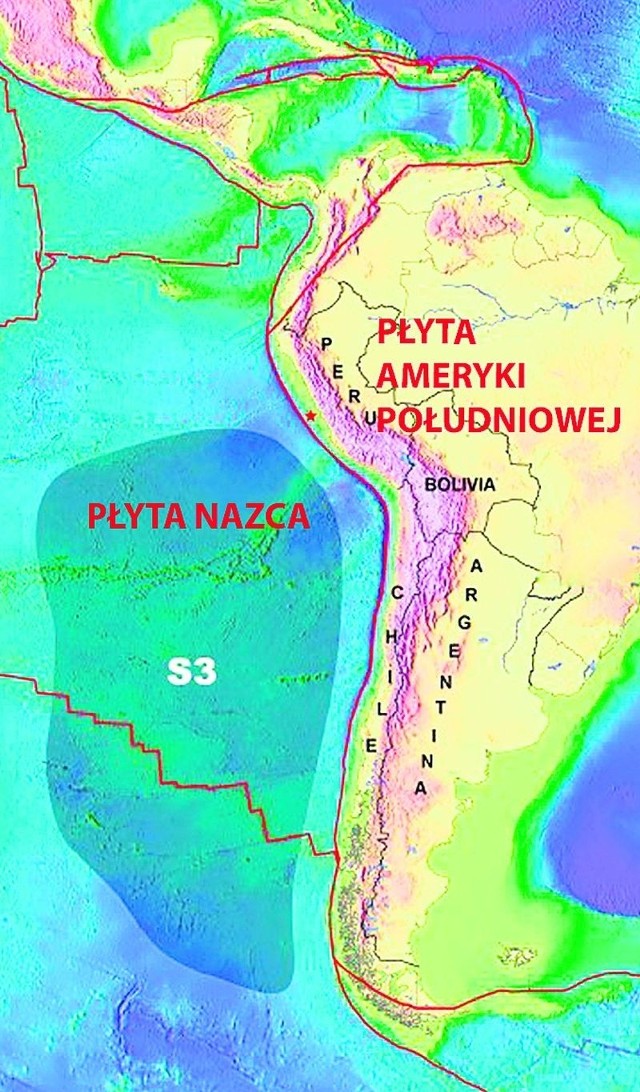 Sprawczynią dramatu w Chile jest płyta Nazca, która wciska się pod inną płytę