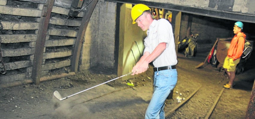 W zabytkowej kopalni Guido można pograć w golfa