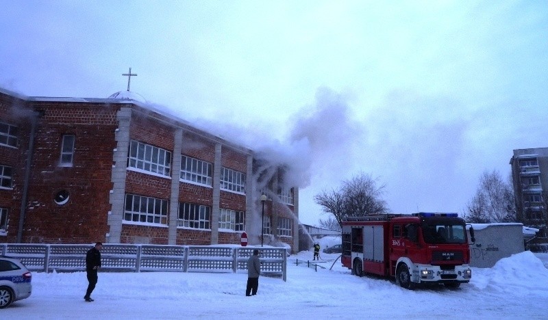 Chełm: Pożar w przykościelnej stolarni