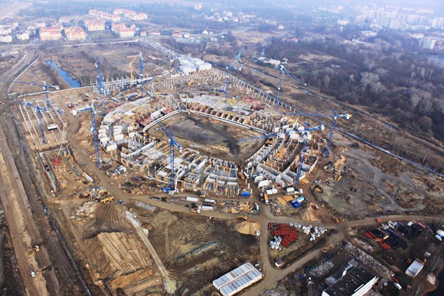 Budowa stadionu - 10 grudnia 2009