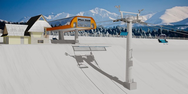 Tak będzie wyglądać nowa kolejka, którą na stok w Małem Cichem wyjadą narciarze