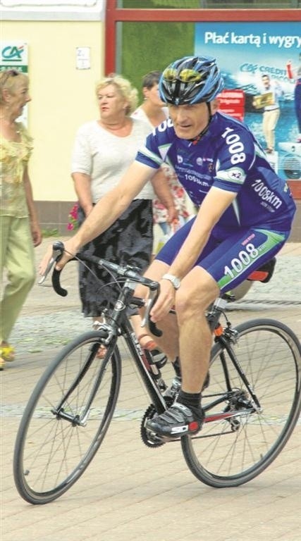 Mieczysław Solek na rowerze jeździ od lat