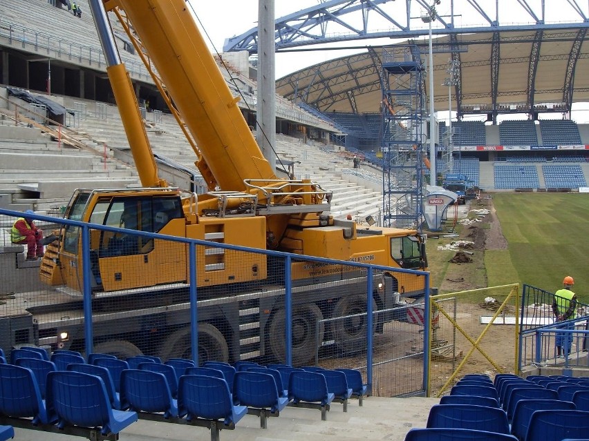 Budowa stadionu od środka. Zobacz zdjęcia