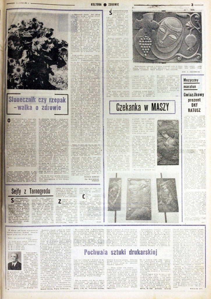 Z archiwum Kuriera: Kurier Lubelski z 11-13 grudnia 1981