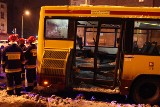 Poważny wypadek tramwaju i autobusu MPK. 8 osób rannych [ZDJĘCIA+FILM]