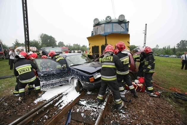 Wypadek pociągu w Sosnowcu