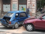 Wypadek w centrum Łodzi [ZDJĘCIA]